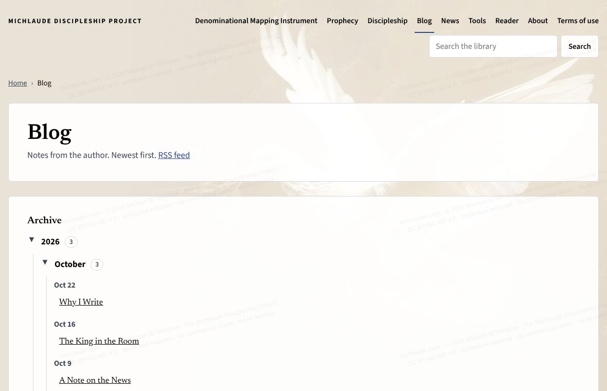 The blog list