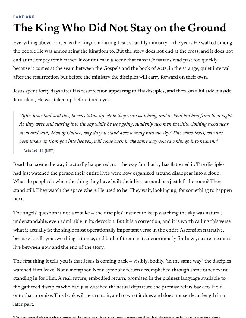 The first printed page of a chapter